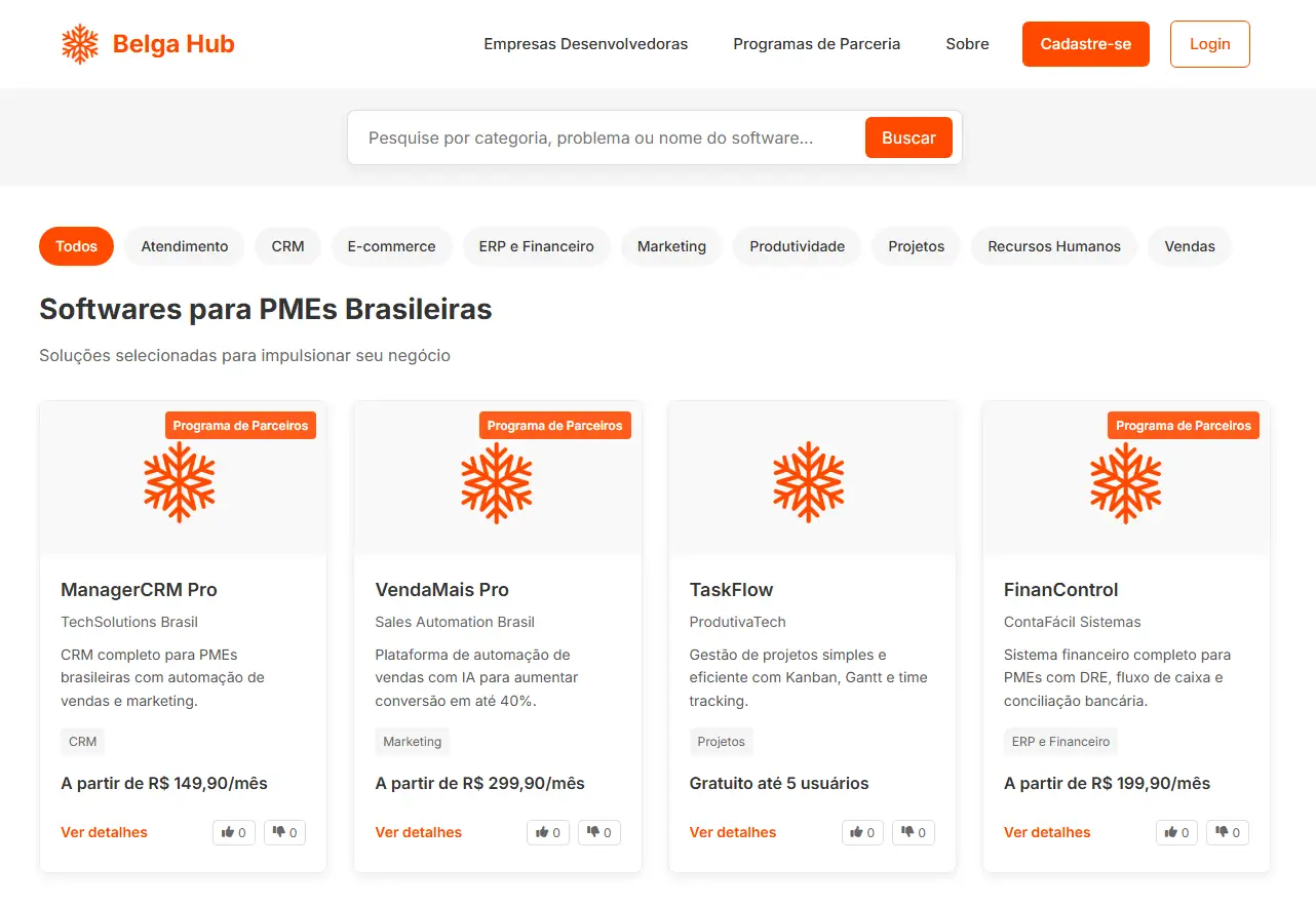 Marketplace de Software | Belga Hub